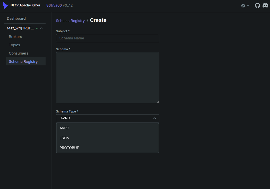 schema registry کافکا